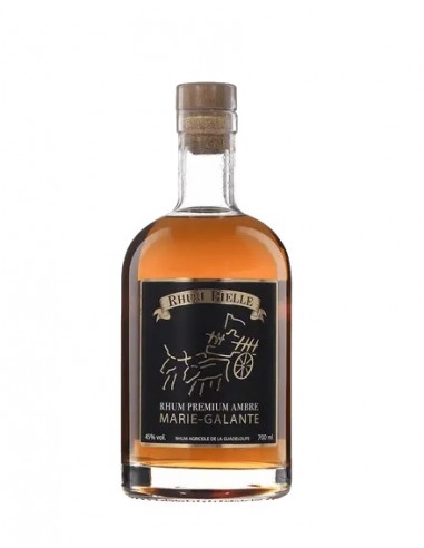Bouteille de Bielle Ambré Premium 70 cl, rhum agricole ambré de Marie-Galante