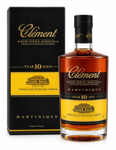 Clément 10 ans - rhum vieux agricole AOC Martinique 70cl
