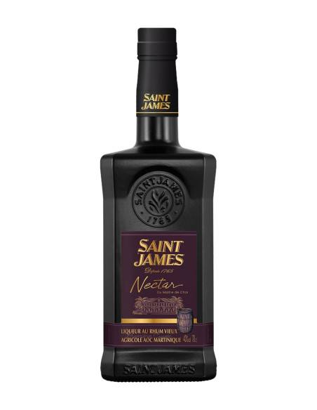 Bouteille Saint James Nectar du Maître de Chai, rhum vieux AOC Martinique macéré pruneau et vanille