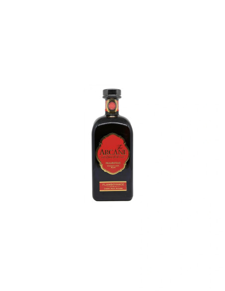 Bouteille de rhum vieux Arcane Flamboyance de l'île Maurice, 70 cl